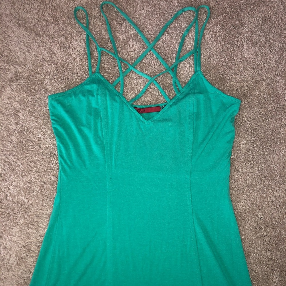 Buckle Cross-Cross Tank top